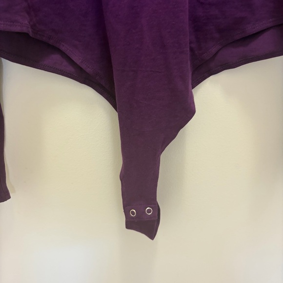 FashionNova Curve Women's Purple Long Sleeve Bodysuit Size 2X - Picture 4 of 8